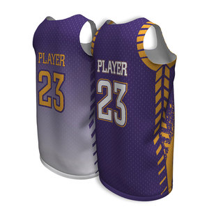 Uniforme de Baloncesto Juvenil al por Mayor OEM, Uniforme de Baloncesto Personalizado y Económico, Ropa de Baloncesto de Malla con Nombre de Equipo Personalizado - Product Image 3