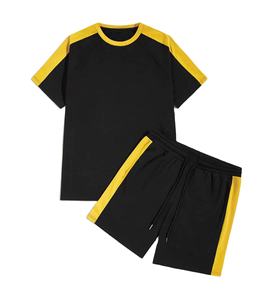 Ensemble T-shirt et short à manches courtes pour homme, été 2021, avec logo personnalisé, léger, écologique, votre propre design - Product Image 1