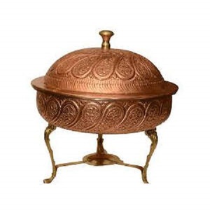 Plato de chafado de latón de tres patas, el más adecuado para fiestas, Eventos y Banquetes de Hotel - Product Image 2