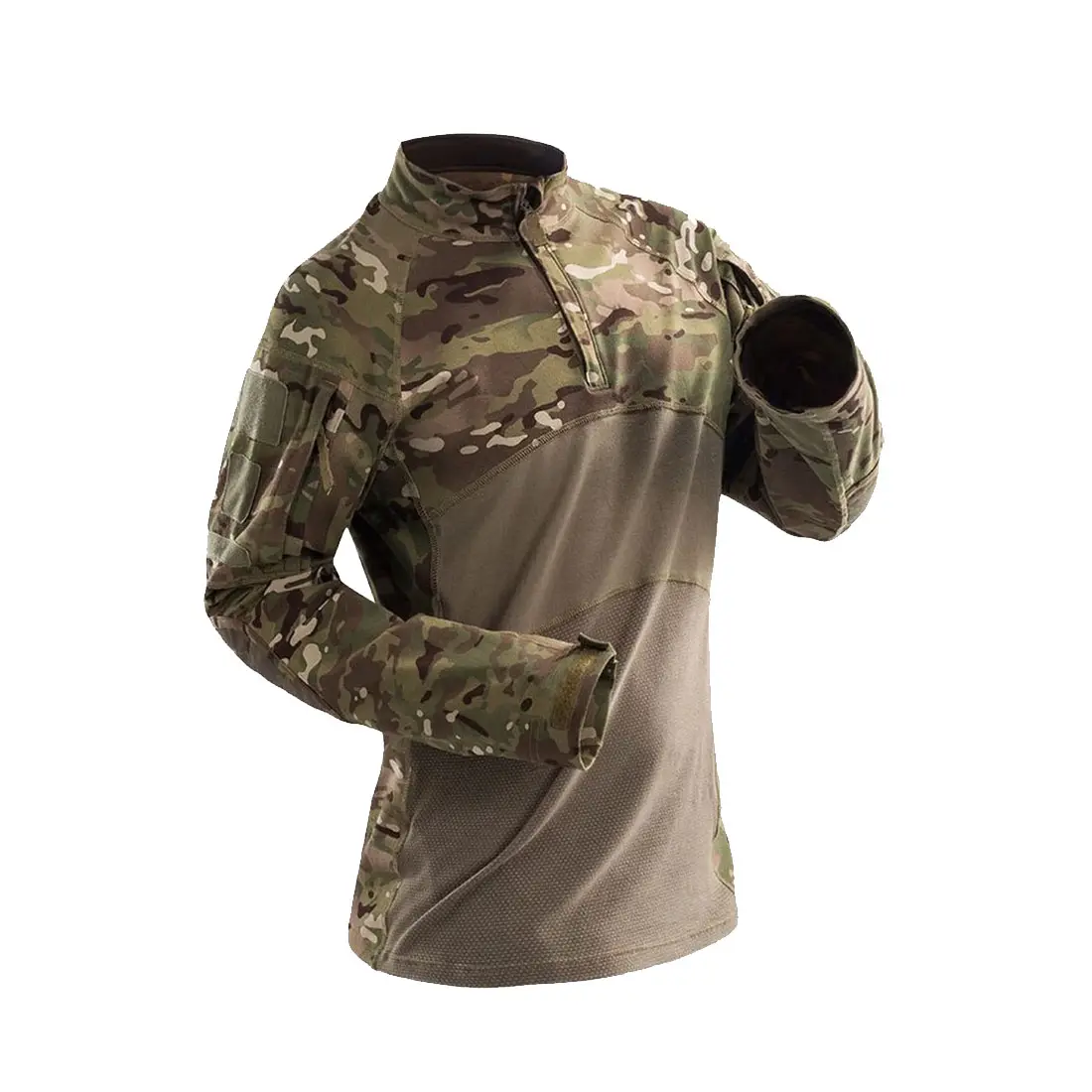 Tactical Combat Shirt Herren Langarm Camouflage T Shirt Paintball