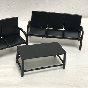 Ensemble de 2 Métal D'or Nouveau Design Miniature Chaises et Table pour Dollhouse 1: 12 Échelle Miniature - Product Image 6