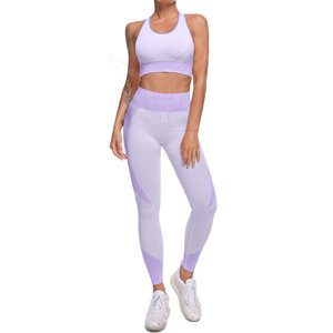 Conjuntos de Yoga para mujer, ropa activa con logotipo personalizado, cintura alta - Product Image 1