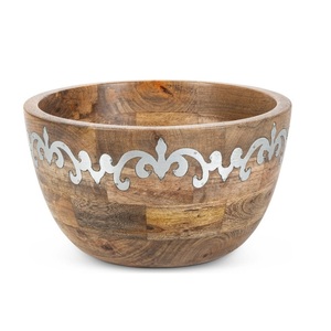 Bols à salade et à soupe en bois de taille personnalisée, qualité supérieure, faits à la main, écologiques, emballage en carton haut de gamme, classiques, élégants et raffinés - Product Image 1