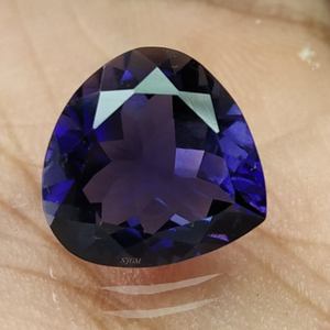 Iolite ธรรมชาติแบบเจียระไนเป็นรูปหัวใจขนาด4มม. อัญมณีทรงหลวมต่อชิ้น - Product Image 1