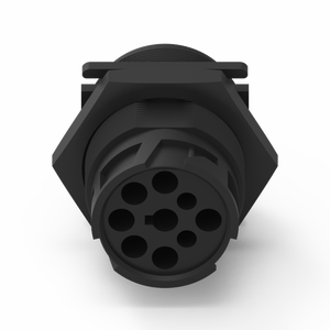 ขั้วต่อ HD10 9PIN; สี: ดำ (แผงอ่อนนุชชนิดติด) - Product Image 3