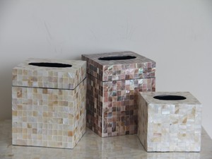 Vietnam traditional lacquer tissue box, Vietnam lacquer tisssue holder - Product Image 4