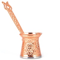 Service traditionnel turque, 3 pièces, couleur cuivre, cafetière
