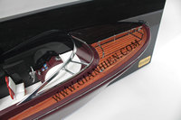 RIVA RAMA DEMI COQUE MODÈLE EN BOIS DE HAUTE QUALITÉ BATEAU Noël Nouvel An Fête des Pères Thanksgiving Idée Cadeau en Bois Fabriqué à la Main