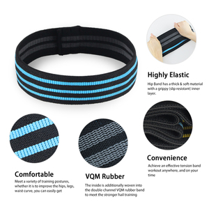 Assortiment de 3 bandes de résistance en tissu, avec Logo personnalisé, pour exercices de Fitness et entraînement à domicile - Product Image 4