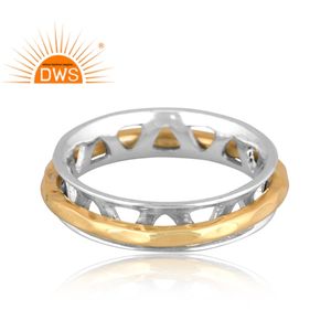 Handmade Design Fine Sterling Silver Spinner Statement Band <b>Ring</b> Silver Jewelry Manufacturer - Product Image 2