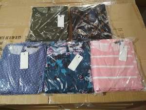 Blusa de Alta Calidad para Mujer, Marca Exportada, Cuello Redondo, Estampado Floral, Estilo Casual, para Verano y Otoño - Product Image 3