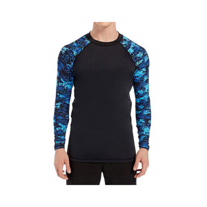 Rashguard à manches courtes pour homme, sublimation, anti-UV, respirant, séchage rapide, matière nylon/coton 160g, couleurs et logo personnalisés - ALL PRO - Product Image 5