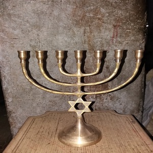 Best quality Polished Menorah <b>small</b> size brass menorah Religious <b>Candle</b> Holder from Indian manufacturer - Product Image 3