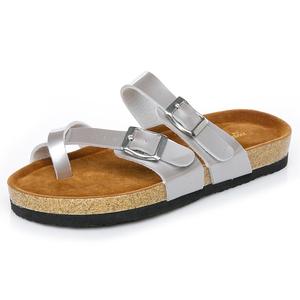 Pantofole da spiaggia con fibbia regolabile all'ingrosso personalizzate in fabbrica <span class=keywords><strong>sandali</strong></span> in <span class=keywords><strong>sughero</strong></span> da <span class=keywords><strong>donna</strong></span> - Product Image 3