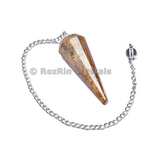 Jaspe fantaisie fait à la main 2019 12 pendule à facettes - Product Image 1