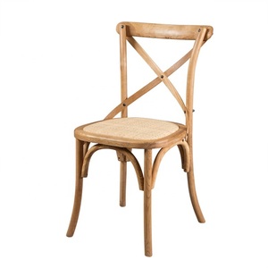 Silla de Comedor de Madera Estilo Granja con Respaldo Cruzado ERICSSON, W480*D520*H890mm, OEM, en Embalaje Estándar - Product Image 2