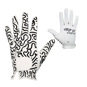 Gants de golf sur mesure en cuir Cabretta imprimé protégé contre les UV et PU pour le sport et la salle de sport Accessoire de golf à gauche - Product Image 5