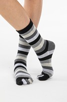Chaussettes d'hiver chaudes à cinq doigts, antibactériennes, antidérapantes, décontractées, épaisses, pour hommes, avec logo personnalisé, respirantes, motif géométrique