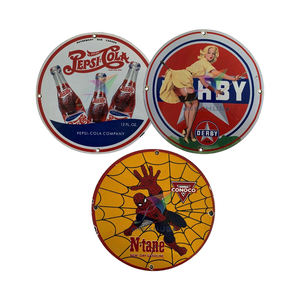 Vintage Best-Selling Wholesale Metal Craft Large Vitreous <b>Enamel</b> Metal Tin <b>Signs</b> from Manufacturer in Bulk Quantity - Product Image 2