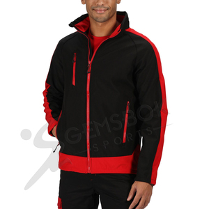 New Arrival Custom Design High Collar Softshell Jacket for Men's Wholesale Breathable Outdoor Mountain & Hiking Softshell Jacket - Product Image 6