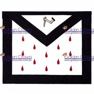 Rito escocés 9th grado seda delantal | Accesorios masónicos delantal proveedor - Product Image 2