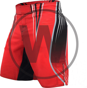 En blanco personalizado poliéster sublimado diseño libre mma pantalones cortos para hombres Spandex/poliéster - Product Image 2