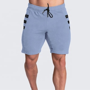 กางเกงกีฬาขาสั้นผู้ชาย ผ้าฟลีซ ซับเหงื่อ แห้งเร็ว ยืดหยุ่น ระบายอากาศได้ดี ผ้ายืดผสมคอตตอน/สแปนเด็กซ์ มีเชือกผูกเอว สำหรับวิ่ง - Product Image 5
