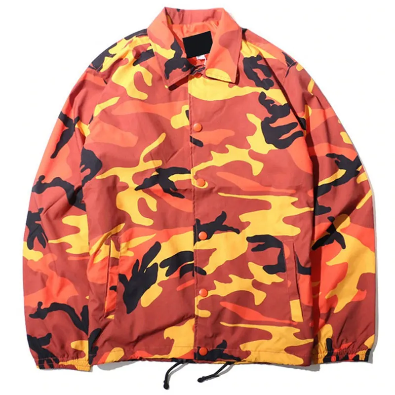 Camo Windbreaker Coaches Jassen Jas 2021 Camouflage Dunne Casual Uitloper Mannen Hip Hop Jasje