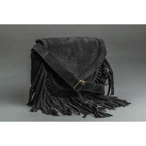 New Best Seller Hand Tooled Leather Western Women Crossbody <b>Purse</b> Hair On Cowhide Fringe Conceal Carry Genuine Leather Handbag - Product Image 1