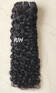 Tissage de cheveux indiens bruts à cuticules alignées 10A, Extension de cheveux humains non traités, Double trame, mèches de cheveux crépus bouclés - Product Image 3