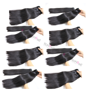 Perruque malaisienne lisse en forme d'os pour les cheveux humains, EXTENSION capillaire à os, longueur 28 pouces, prix de gros - Product Image 4