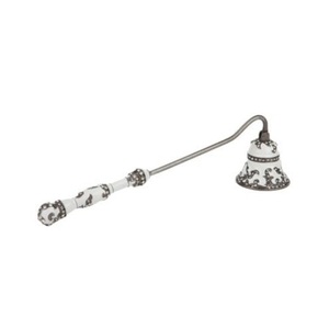 Bougeoir de luxe argenté premium fait à la main Kit d'accessoires décoratifs en aluminium gravé pour bougie éteignoir - Product Image 6