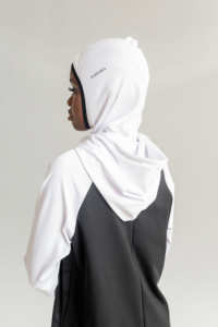 Tunique longue avec capuche en tissu Super extensible, pour Jogging, à la mode, Style islamique - Product Image 3