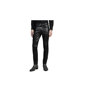 Pantaloni in vera <span class=keywords><strong>pelle</strong></span> Unisex/Top qualità da <span class=keywords><strong>uomo</strong></span> in vera <span class=keywords><strong>pelle</strong></span> pantaloni all'ingrosso 2025 vera <span class=keywords><strong>pelle</strong></span> pantaloni neri - Product Image 4