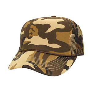 2022 nouveauté Logo personnalisé camouflage imprimé 100% coton Snapback camionneur Baseball chapeaux décontracté/sport/extérieur en gros - Product Image 1