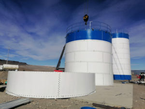 Steel silo verwendet in die zementwerk und betonmischanlage - Product Image 6