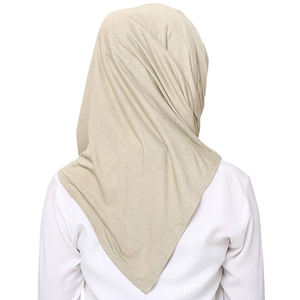 Hijab islámico para mujeres, chal largo de gasa, liso y pesado, bufanda musulmana de alta calidad, Hijab de gasa gruesa y opaca, venta al por mayor - Product Image 4