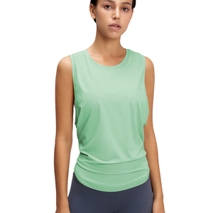 Manufacturer Customized Quick Dry Anti-shrink Custom Gym Workout women's breathable Sports Yoga Fitness Tank <b>Tops</b> For Women - Product Image 1