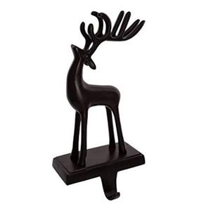 New Decorative Light Grey Nickel Reindeer Stocking Holders Antique and Unique New Handmade Decorative Items - Product Image 2