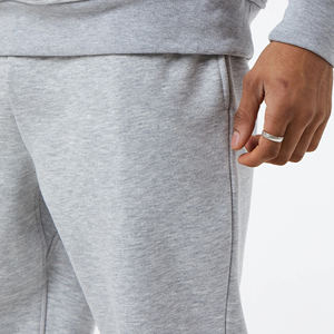 กางเกงวอร์มของผู้ชายกางเกงวอร์มผ้าฟลีซเกอร์สีเทากางเกงวอร์มแบบลำลองทรงตรงแห้งเร็วระบายอากาศได้ดี - Product Image 4