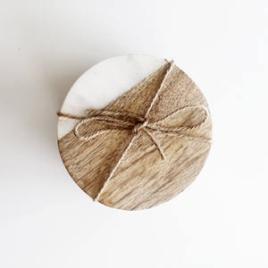 Directo de fábrica 100%, posavasos de madera y mármol de alta calidad, posavasos de mármol Natural en blanco para uso en la mesa, alfombrilla de mesa a la venta - Product Image 5