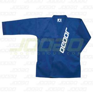 Uniforme de Karate Gi de 8oz de peso, blanco y negro con cinturón para adultos y niños - Product Image 1