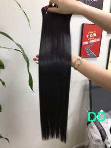 Faisceaux de cheveux humains vierges bruts non transformés de 26 pouces à cuticules alignées os perruques à tissage droit dentelle extensions tissées vietnamiennes - Product Image 4