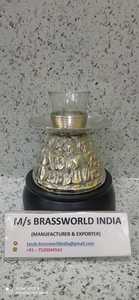 Brassworld Inde en laiton poli chauffe-plat bougeoir Style religieux église fournitures modèle d'artisanat en métal Durable - Product Image 3