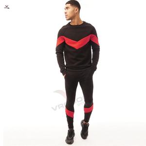 Men's Slim Fit Jogging Suits Wholesale Zip-up Hoodie with Cuff Jogger Pakistan Cotton Fleece Gym Training Gear for Winter - Product Image 1