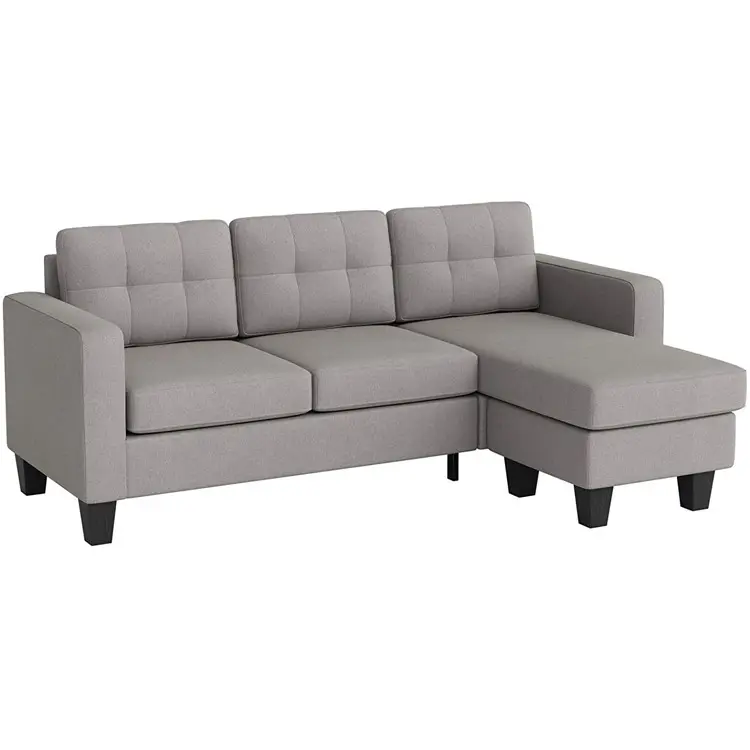 Home Furniture Luxury Europe italian Modern Sectional Couch Single Sofa Lounge Living Room L Shaped Convertible Couch Sofa