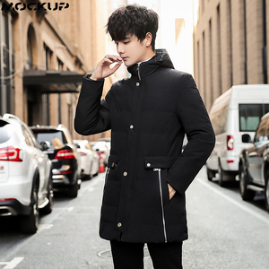 Manteau d'hiver personnalisé pour hommes style de la rue Veste bouffante portable pour les sports de plein air Veste en duvet longue de bonne qualité pour plus de chaleur - Product Image 5