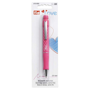 Cartouche de cartouche crayon avec deux cartouches de recharge rose, 610850mm, accessoires de couture, outils de marquage, Prym Love 0.9 - Product Image 1