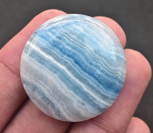 Scheelite Cabochon พลอยสีฟ้าแบบตุรกี,พลอยสีฟ้าคุณภาพสูงลายลูกไม้สีฟ้า Rhodochrosite - Product Image 1