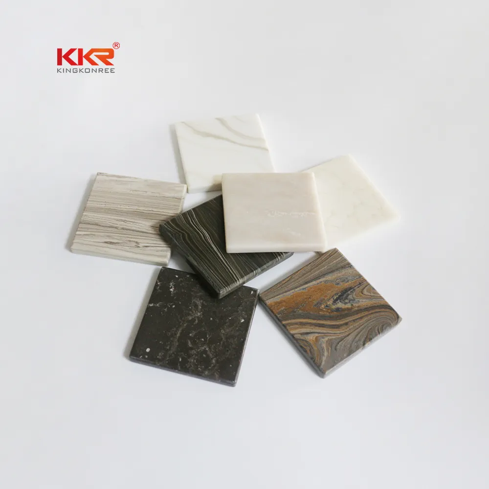 KKR artificial stone acrylic solid surface sheet 12mm